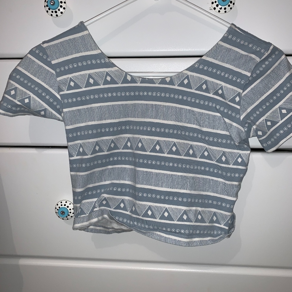Aztec Print American Apparel Crop Top